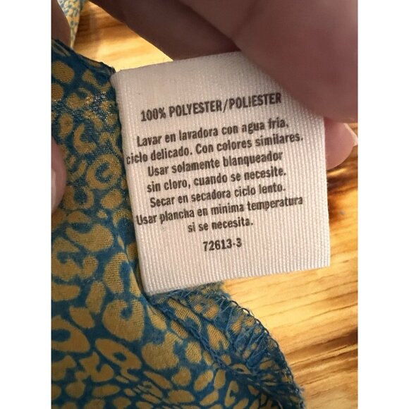 Decree Woman's Sleeveless Sheer Drape Neck Top Size Small Lightweight Classic - Picture 9 of 9